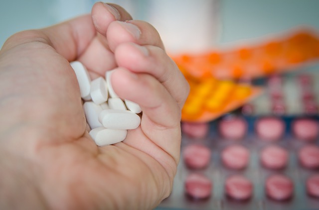 Pills in hand