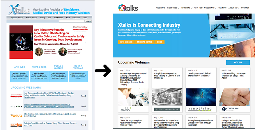Versions of Xtalks 2017 and 2019