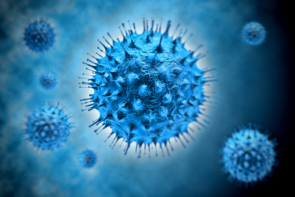 Virus schematic, close-up