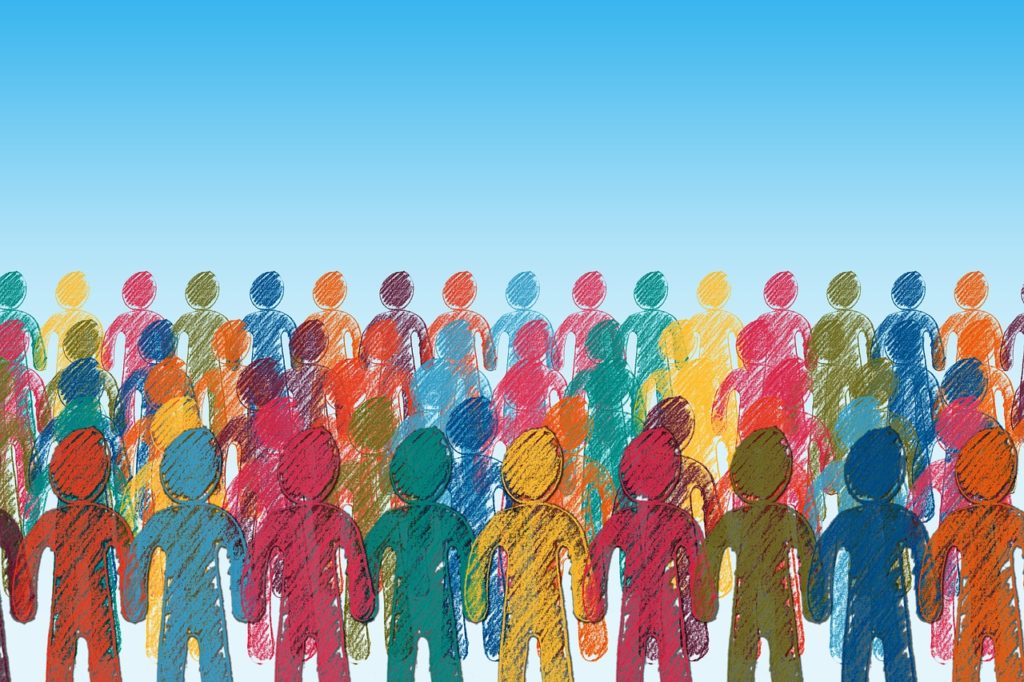 Crowd cartoon