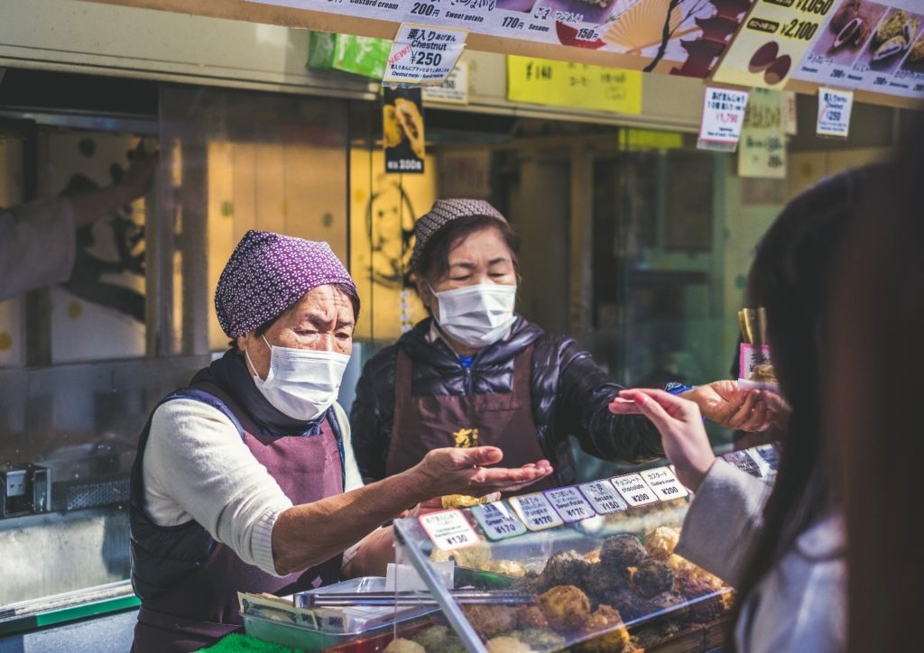 vendor selling food
