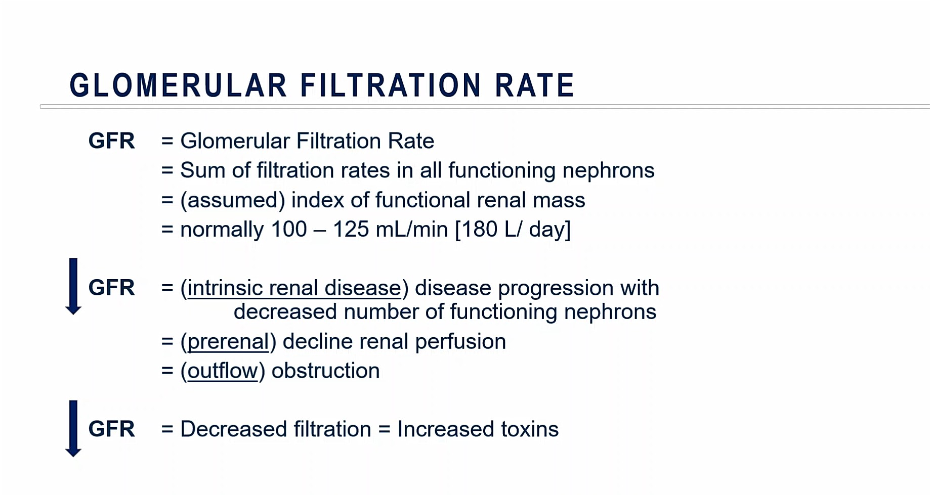 Glomerular Filtration Rate