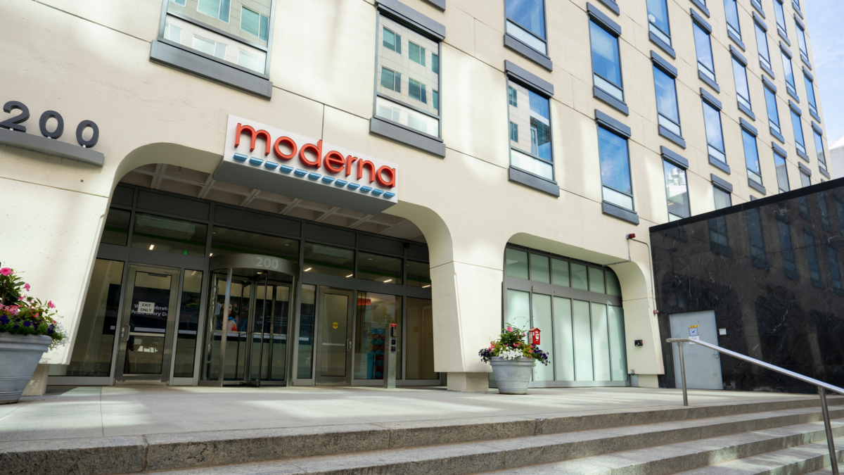 Moderna is the 20th company on the list.