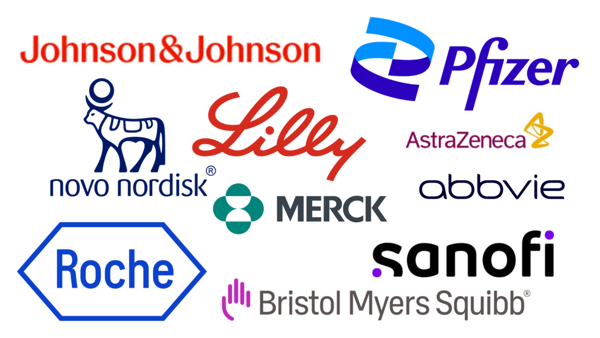 Publicly traded biotech companies, publicly traded pharma companies