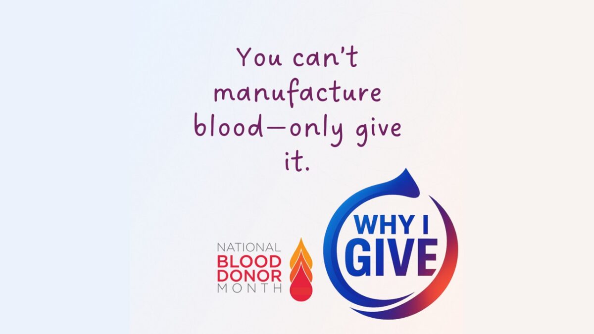 National Blood Donor Month 2026